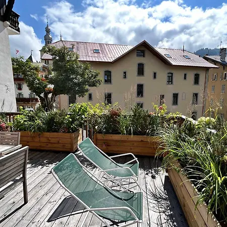 Apartment Au Coeur De Avec Terrasse, Cheminee, 3 Chambres, Wifi Et Linge Inclus - Fr-1-453-311 Megeve