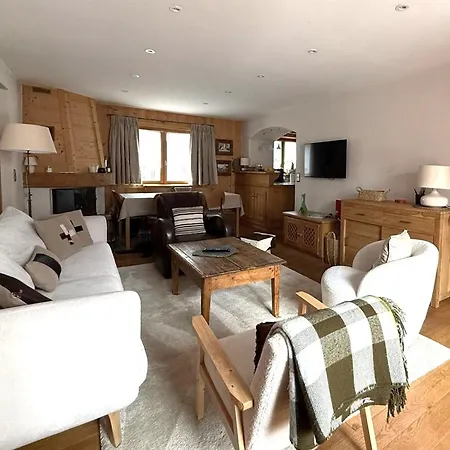 Au Coeur De Avec Terrasse, Cheminee, 3 Chambres, Wifi Et Linge Inclus - Fr-1-453-311 Appartement Megève